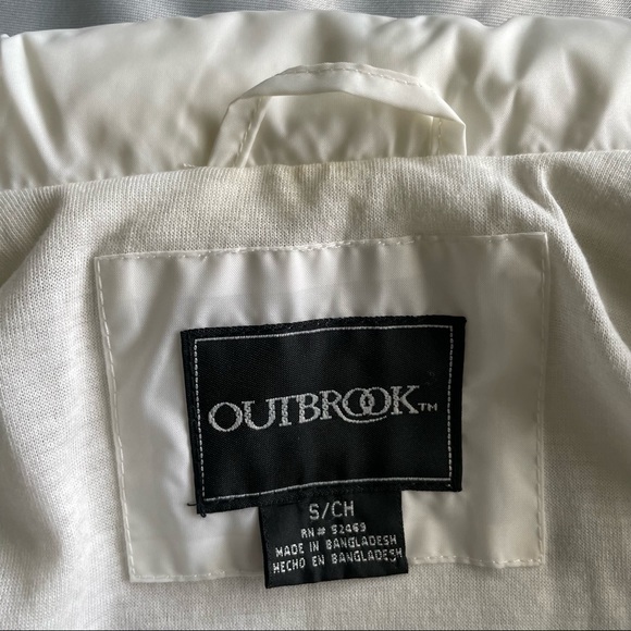 90's Vintage White Silver Windbreaker Bomber Jacket - Picture 5 of 10